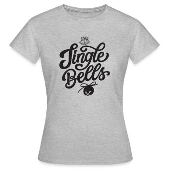 Jingle Bells - Frauen T-Shirt - Grau meliert - Vorne - AI Model Female 172 dark (172cm)