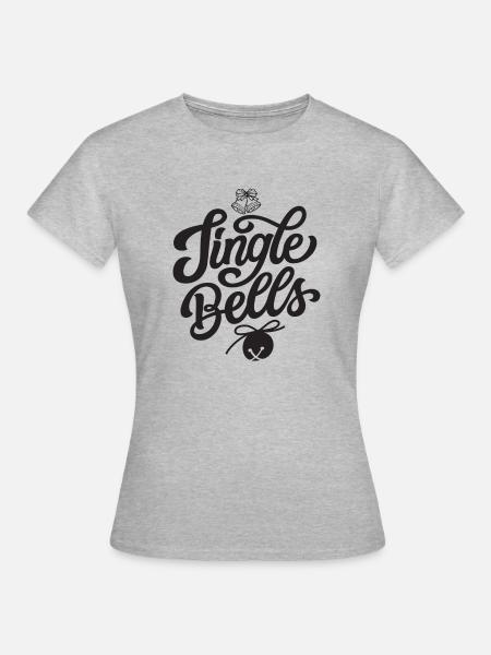 Jingle Bells - Frauen T-Shirt - Grau meliert
