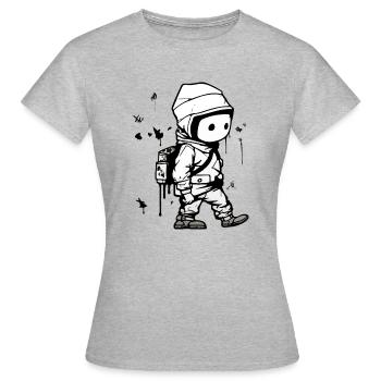 Kako street art - T-shirt Femme - gris chiné - Devant - AI Model Female 172 dark (172cm)