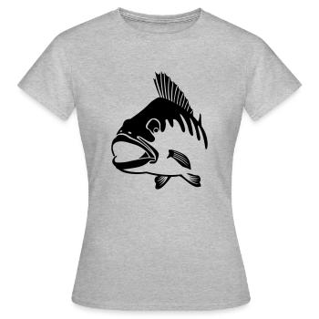 Perche (perche) - T-shirt Femme - gris chiné - Devant - AI Model Female 172 dark (172cm)
