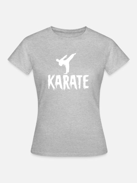 logo de karaté - T-shirt Femme - gris chiné