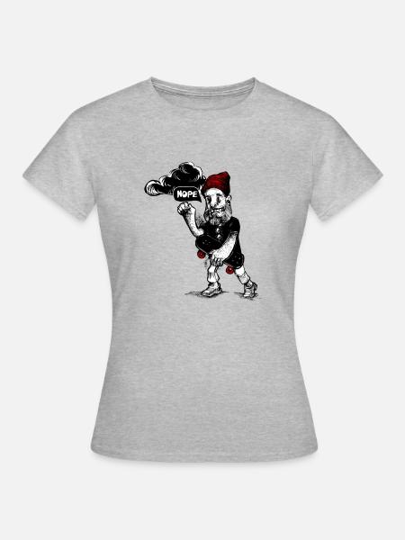 Skater - Frauen T-Shirt - Grau meliert