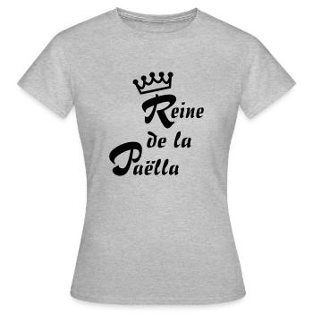Reine Paella - Frauen T-Shirt - Grau meliert - Vorne - AI Model Female 172 dark (172cm)