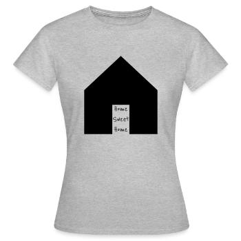 Home sweet home - Women's T-Shirt - heather grey - Front - AI Model Female 172 dark (172cm)