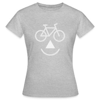 bike biking - Frauen T-Shirt - Grau meliert - Vorne - AI Model Female 172 dark (172cm)