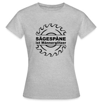 L’espionnage est un éclair d’homme - T-shirt Femme - gris chiné - Devant - AI Model Female 172 dark (172cm)