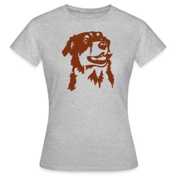 Australian Shepherd - T-shirt Femme - gris chiné - Devant - AI Model Female 172 dark (172cm)