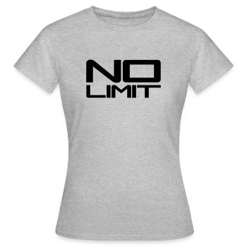 No Limit Design - Frauen T-Shirt - Grau meliert - Vorne - AI Model Female 172 dark (172cm)