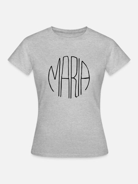 Maria Geschenk - Frauen T-Shirt - Grau meliert