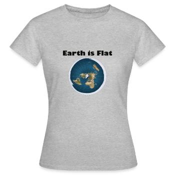 Terre plate - T-shirt Femme - gris chiné - Devant - AI Model Female 172 dark (172cm)