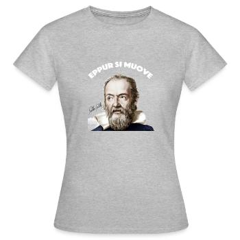 Eppur si Muove - Frauen T-Shirt - Grau meliert - Vorne - AI Model Female 172 dark (172cm)