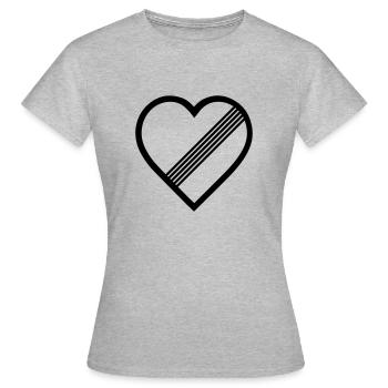 Tour gratuit - T-shirt Femme - gris chiné - Devant - AI Model Female 172 dark (172cm)
