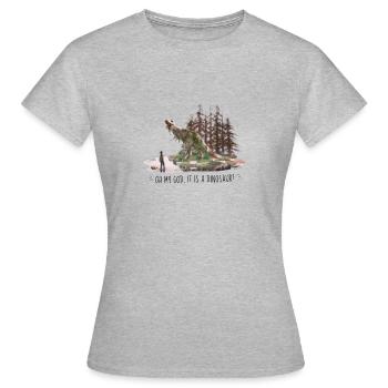 "Ellie's Birthday" The Last of Us Part II. Fan art - Women's T-Shirt - heather grey - Front - AI Model Female 172 dark (172cm)