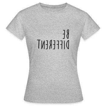 Etre différent - T-shirt Femme - gris chiné - Devant - AI Model Female 172 dark (172cm)