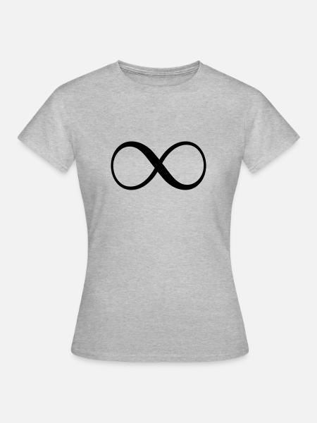 Infinity - Frauen T-Shirt - Grau meliert