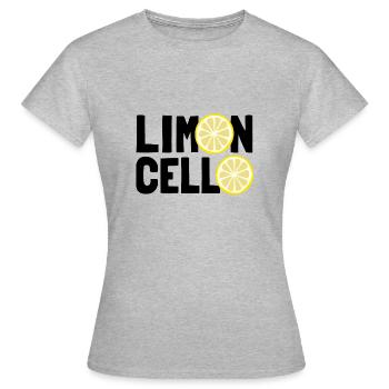 Limoncello, lemon liqueur, Limoncino, Italy - Women's T-Shirt - heather grey - Front - AI Model Female 172 dark (172cm)