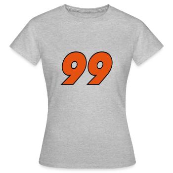 99 - T-shirt Femme - gris chiné - Devant - AI Model Female 172 dark (172cm)