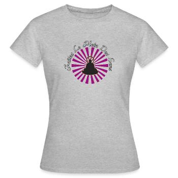 MACHEN SIE DIE SINNE VOLL - Wortspiele - Frauen T-Shirt - Grau meliert - Vorne - AI Model Female 172 dark (172cm)