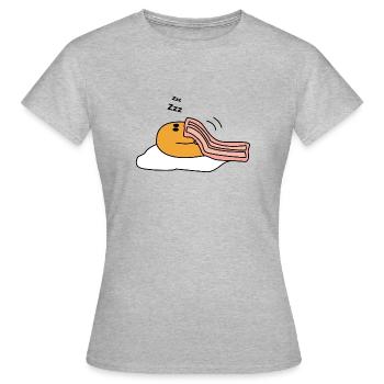 Spiegelei - Frauen T-Shirt - Grau meliert - Vorne - AI Model Female 172 dark (172cm)
