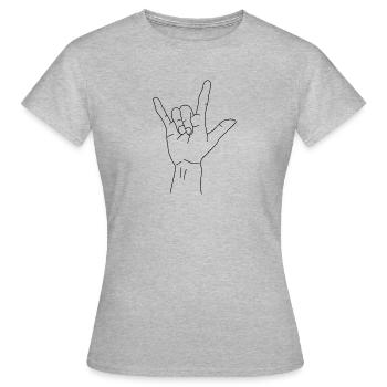 Rock 'n' Roll - Women's T-Shirt - heather grey - Front - AI Model Female 172 dark (172cm)