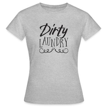 Panneau de linge sale - T-shirt Femme - gris chiné - Devant - AI Model Female 172 dark (172cm)