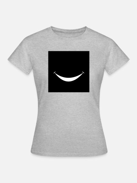 Smile - Frauen T-Shirt - Grau meliert