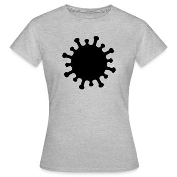 Corona Virus Icon - Women's T-Shirt - heather grey - Front - AI Model Female 172 dark (172cm)