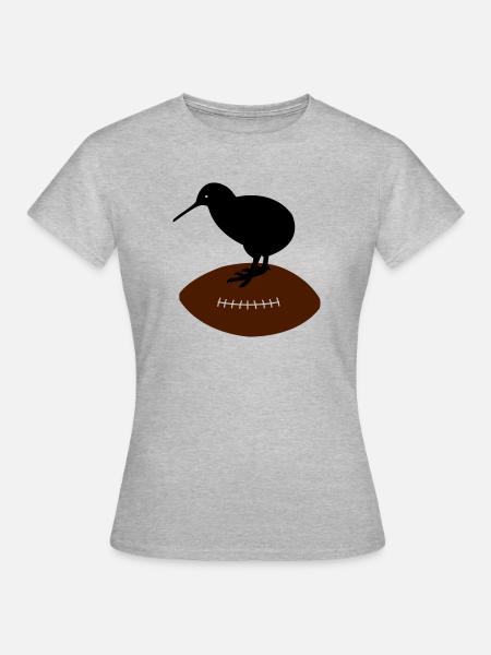 Kiwi Rugby - T-shirt Femme - gris chiné