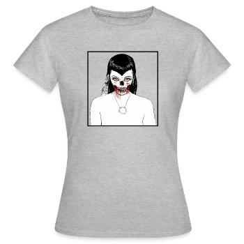 Augen - Frauen T-Shirt - Grau meliert - Vorne - AI Model Female 172 dark (172cm)