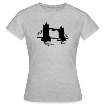 Tower bridge London - Frauen T-Shirt - Grau meliert - Vorne - AI Model Female 172 dark (172cm)