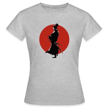 japan ninja flagge cosplay manga aikido kendo man - T-shirt Femme - gris chiné - Devant - AI Model Female 172 dark (172cm)