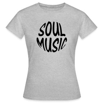 soul music music Musik vibes beat black hip hop - Women's T-Shirt - heather grey - Front - AI Model Female 172 dark (172cm)