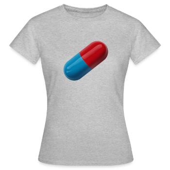 Design Pilule Tendance - T-shirt Femme - gris chiné - Devant - AI Model Female 172 dark (172cm)