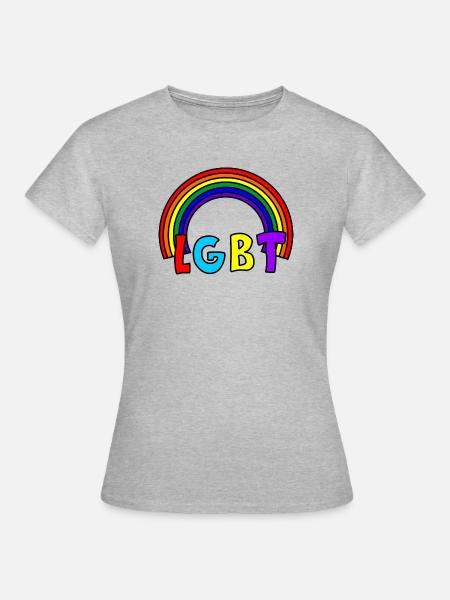 LGBT-Regenbogen - Frauen T-Shirt - Grau meliert