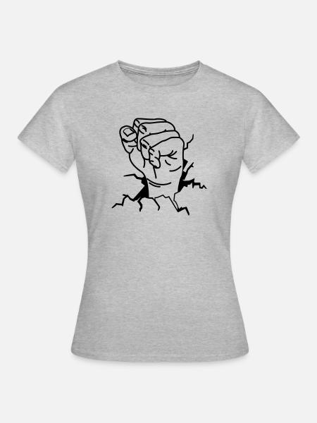 FAUST - Frauen T-Shirt - Grau meliert