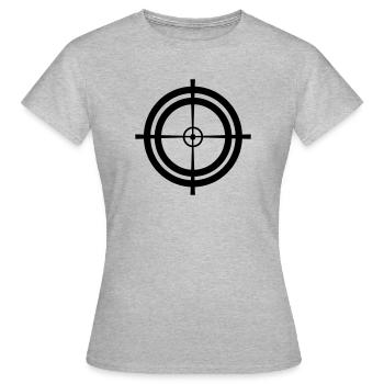 Rose target visor sniper - Women's T-Shirt - heather grey - Front - AI Model Female 172 dark (172cm)