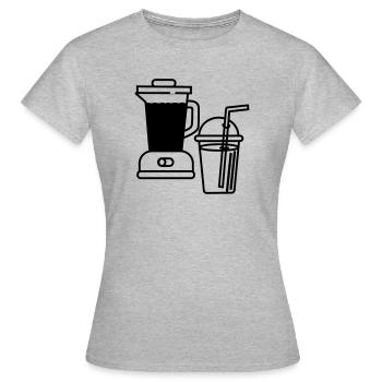 Mixeur et smoothie - T-shirt Femme - gris chiné - Devant - AI Model Female 172 dark (172cm)