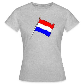 Flag Netherlands - Women's T-Shirt - heather grey - Front - AI Model Female 172 dark (172cm)