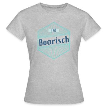 I red Boarisch - Frauen T-Shirt - Grau meliert - Vorne - AI Model Female 172 dark (172cm)