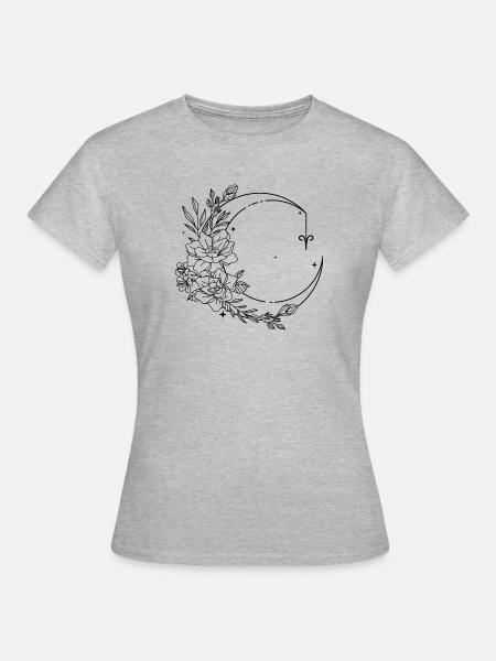 Widder Astrologie - Frauen T-Shirt - Grau meliert