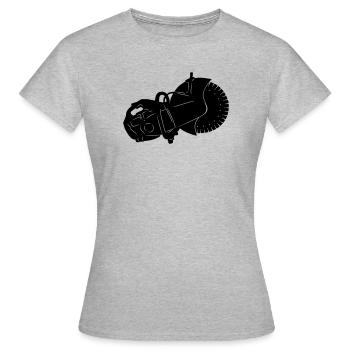 machine à scier la pierre - T-shirt Femme - gris chiné - Devant - AI Model Female 172 dark (172cm)