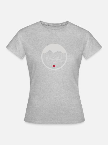 Hinterthal Austria Mountain Circle - Frauen T-Shirt - Grau meliert