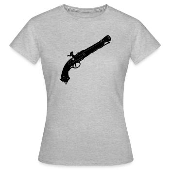 Pirate pistol - Women's T-Shirt - heather grey - Front - AI Model Female 172 dark (172cm)