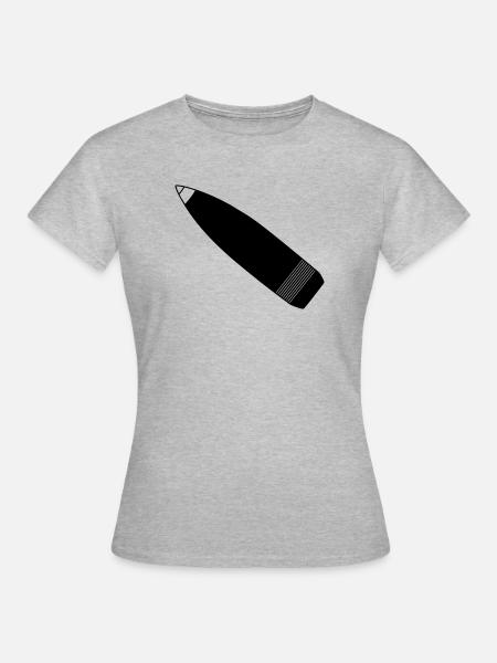 Granate - Frauen T-Shirt - Grau meliert