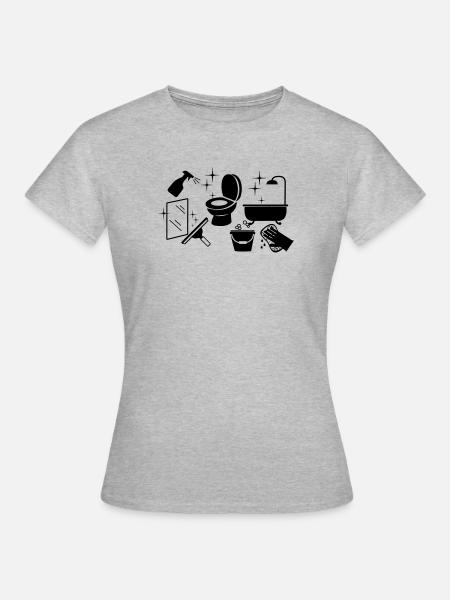 Reiniger 7 - Frauen T-Shirt - Grau meliert