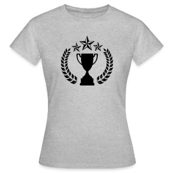 Laurel Wreath 08 - Women's T-Shirt - heather grey - Front - AI Model Female 172 dark (172cm)