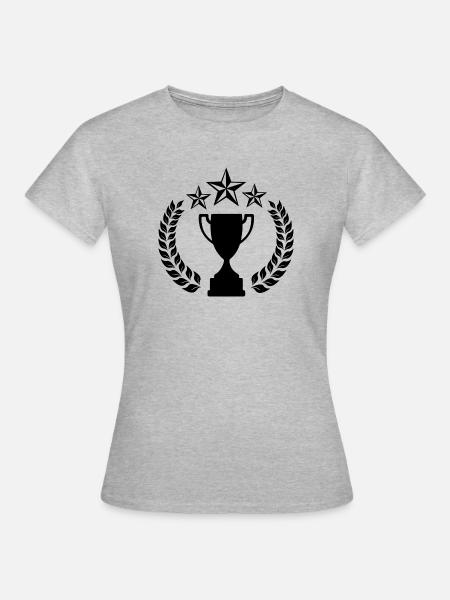 Lorbeerkranz 08 - Frauen T-Shirt - Grau meliert