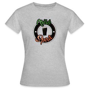 Irish Spirit - T-shirt Femme - gris chiné - Devant - AI Model Female 172 dark (172cm)