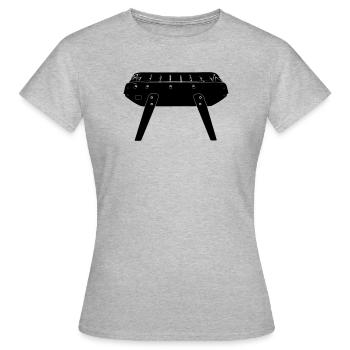 Table for table football - Women's T-Shirt - heather grey - Front - AI Model Female 172 dark (172cm)