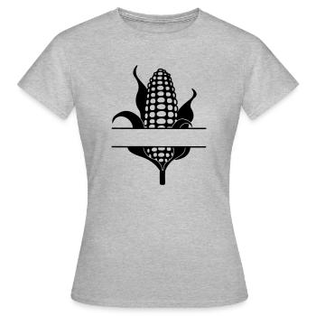 Bannière de texte en épi de maïs - T-shirt Femme - gris chiné - Devant - AI Model Female 172 dark (172cm)